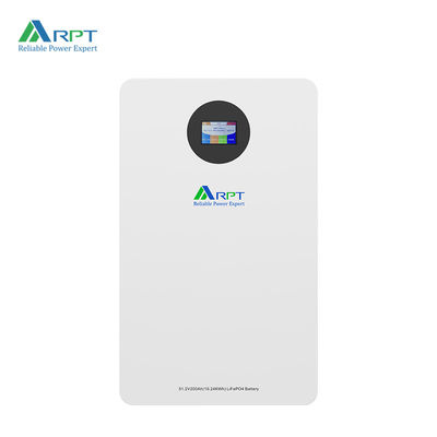 Système de stockage d'énergie à batterie lithium-ion monté au mur (5kWh/10kWh) avec affichage circulaire