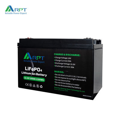 qualité Batterie au lithium-ion RV de 1280Wh RPT 12V 100Ah Batterie LiFePO4 usine